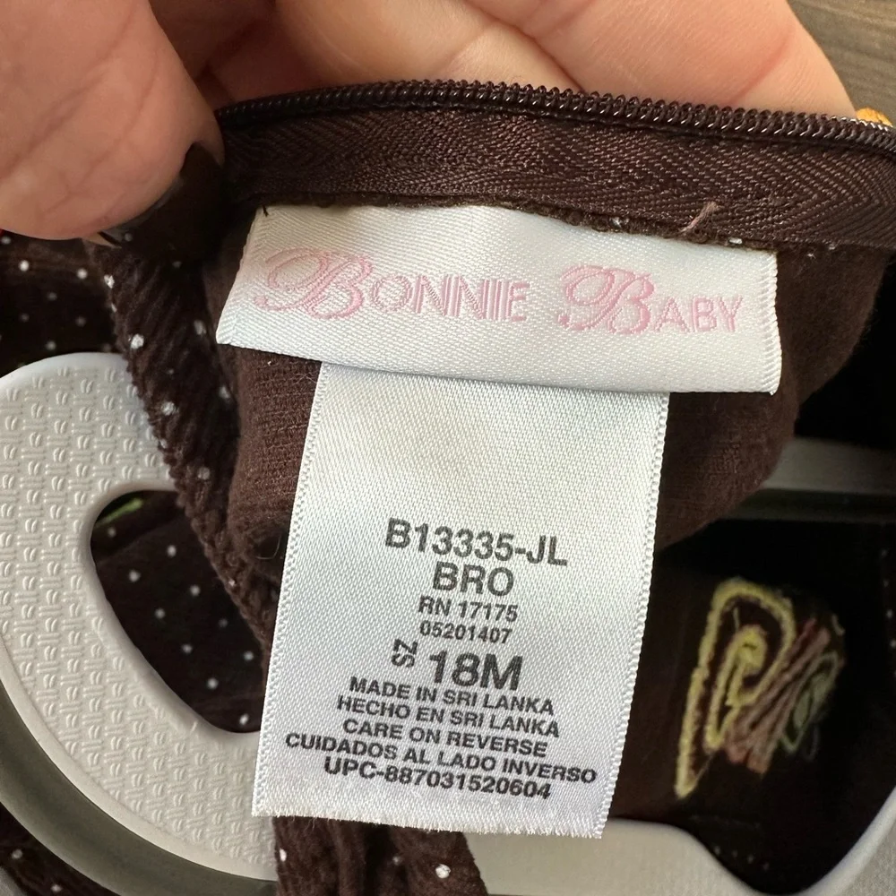 Bonnie Baby Girls Give Thanks Thanksgiving Dress (Size 18 Months)